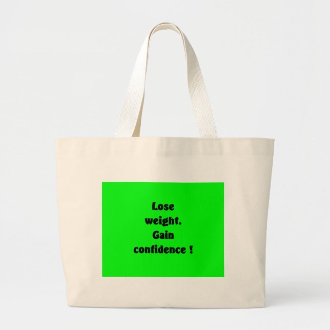 Weight loss large tote bag (Front)