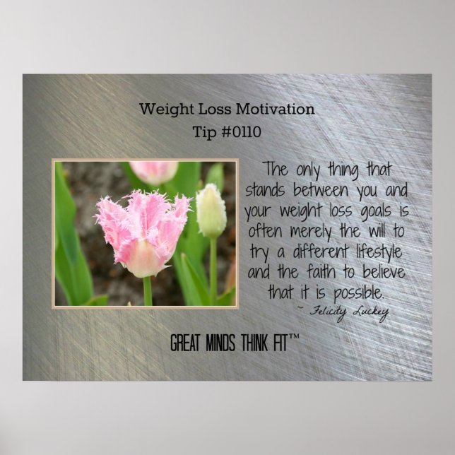 Weight Loss Motivation Poster Tip #0110 (Front)