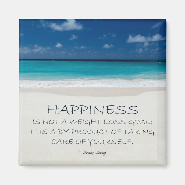 Weight Loss Motivational Magnet: Beach 16 Magnet (Front)