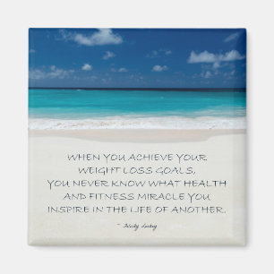Weight Loss Motivational Magnet: Beach 17 Magnet