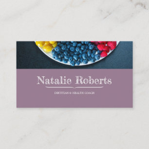Weight Loss Nutrition Coach Appointment Business Card