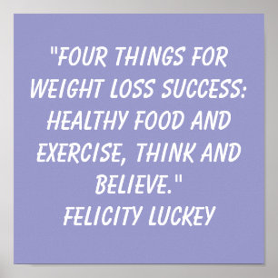 Weight Loss Quotes Poster