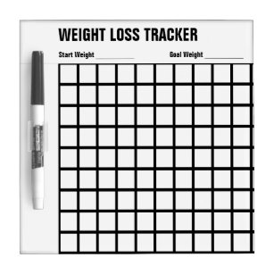 Weight Loss Tracker Dry Erase Board