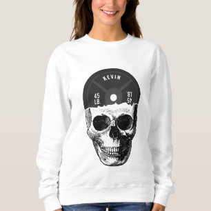 Weight Plate Skull Training Fitness Bodybuilding  Sweatshirt