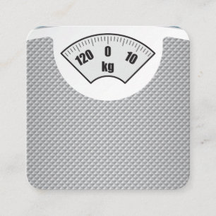 Weight Scale Fitness Coach Personal Trainer Appointment Card