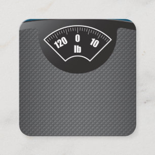 Weight Scale Fitness Coach Personal Trainer Appointment Card