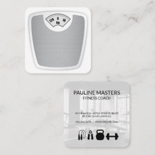 Weight Scale Health Fitness Appointment Card