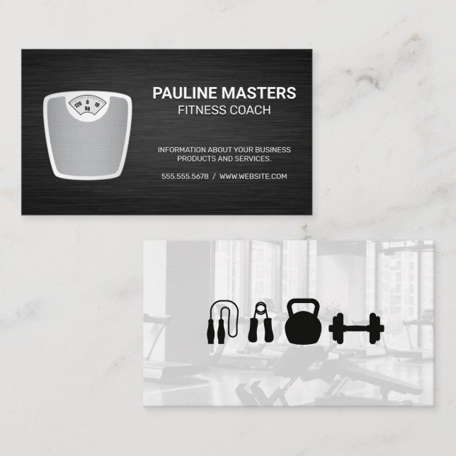 Weight Scale |  Personal Trainer | Nutritionist Appointment Card (Front/Back)