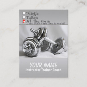 Weight Training - Business- / Schedule Card