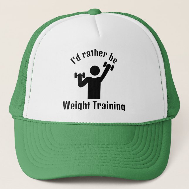 Weight Training Fitness Design Hat (Front)