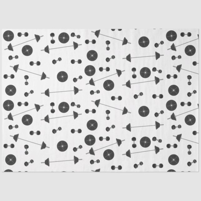 Weight Training Fitness Dumbbell Bodybuilding Tissue Paper (Front)