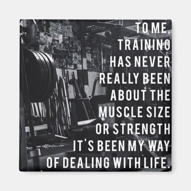 Weight Training Inspirational Words Magnet (Front)