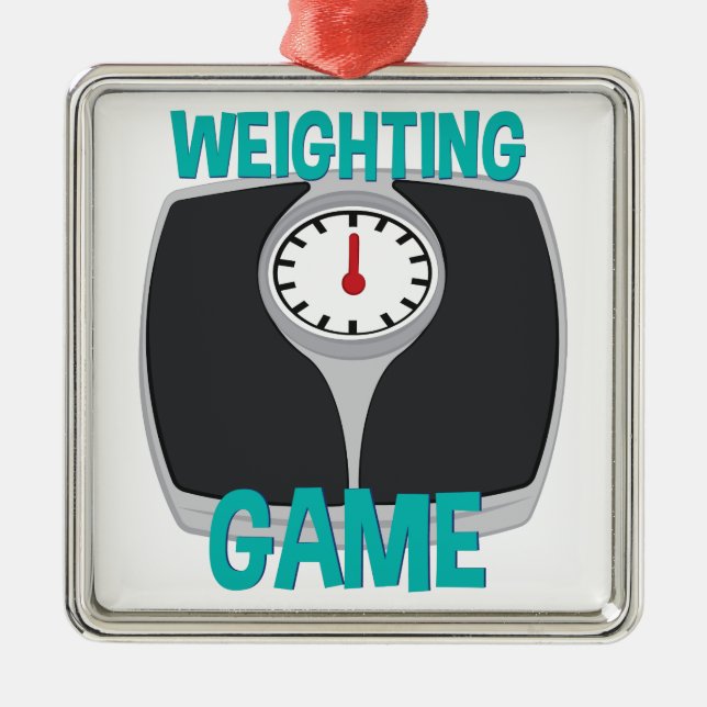 Weighting Game Metal Tree Decoration (Front)