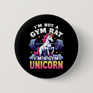 Weightlifing Bodybuilding I'm Not A Gym Rat Unicor 6 Cm Round Badge
