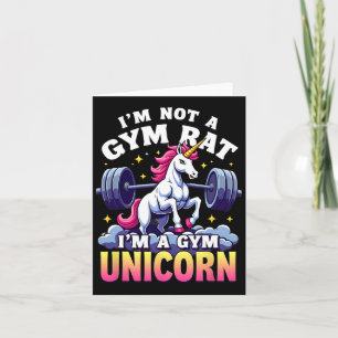 Weightlifing Bodybuilding I'm Not A Gym Rat Unicor Card