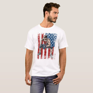 Weightlifter Dumbbell Fitness T-Shirt