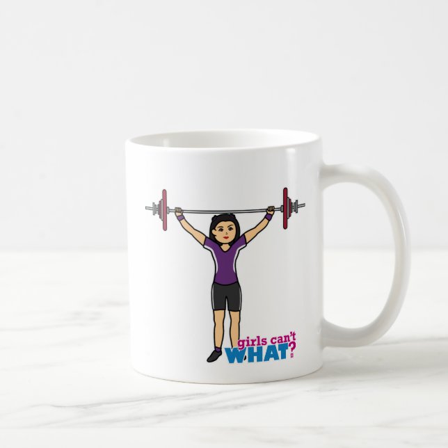 Weightlifter Girl - Medium Coffee Mug (Right)