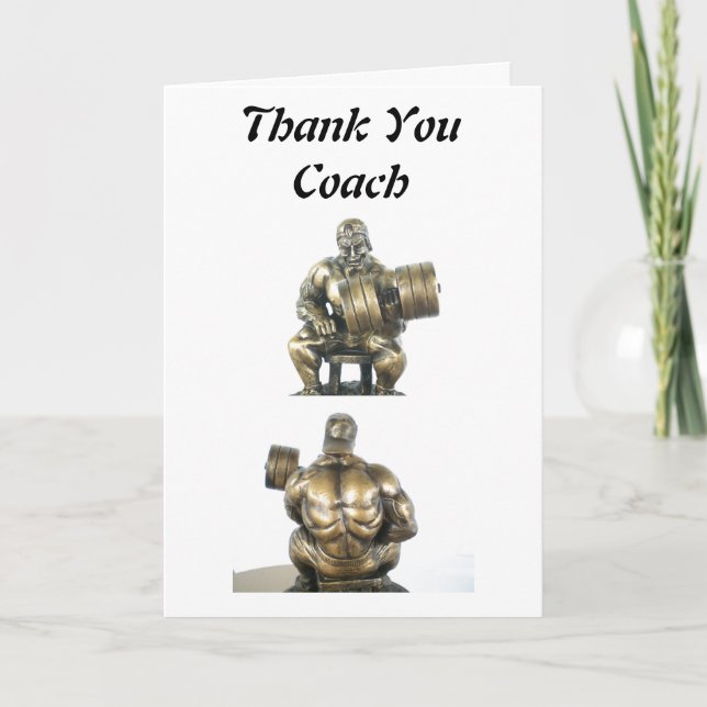 Weightlifter Thank You Card (Front)