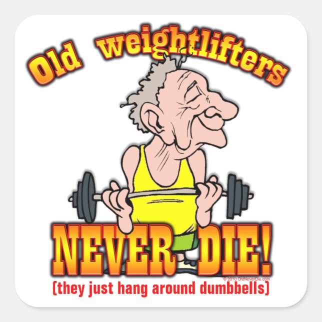Weightlifters Square Sticker (Front)