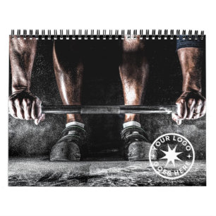 Weightlifting Barbell Gym Calendar