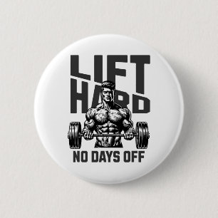 Weightlifting Bodybuilding Gym Motivation Saying 1 6 Cm Round Badge