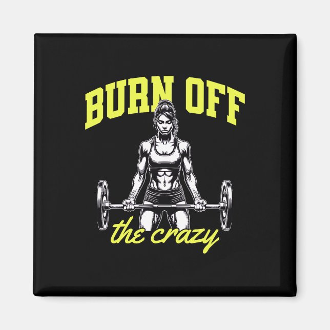 Weightlifting Bodybuilding Muscles Trainer Saying  Magnet (Front)