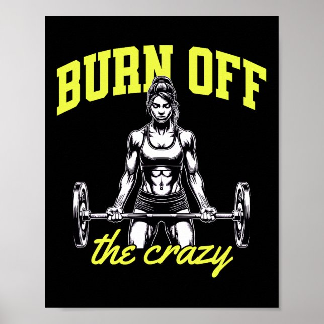 Weightlifting Bodybuilding Muscles Trainer Saying  Poster (Front)