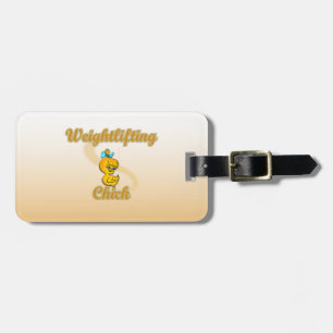 Weightlifting Chick Luggage Tag