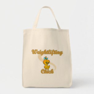 Weightlifting Chick Tote Bag