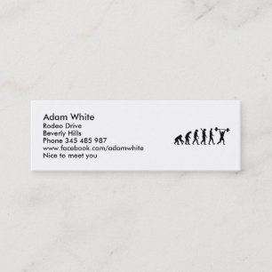 Weightlifting evolution mini business card