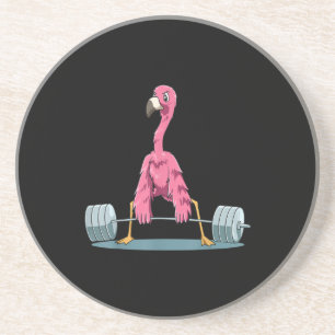 Weightlifting Flamingo Deadlifting Flamingo Coaster