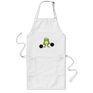 Weightlifting Frog Long Apron