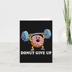 Weightlifting - Funny Fitness Workout Gym Doughnut Card