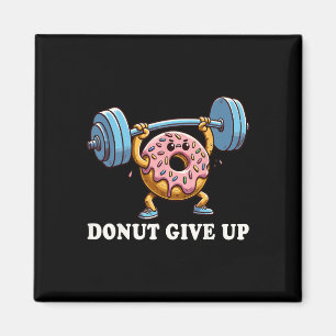 Weightlifting - Funny Fitness Workout Gym Doughnut Magnet