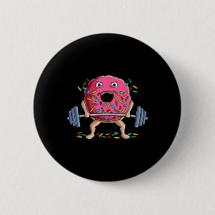 Weightlifting Funny Gym Bodybuilding Deadlift Work 6 Cm Round Badge