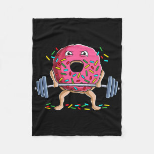 Weightlifting Funny Gym Bodybuilding Deadlift Work Fleece Blanket