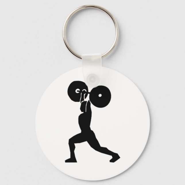 Weightlifting Gym Key Ring (Front)