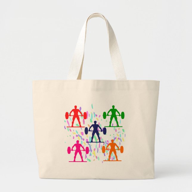 WEIGHTLIFTING LARGE TOTE BAG (Front)