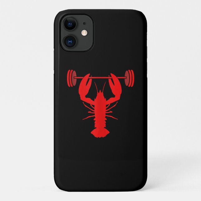 Weightlifting Lobster Bodybuilder At Gym Case-Mate iPhone Case (Back)