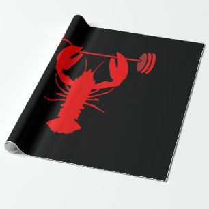 Weightlifting Lobster Bodybuilder At Gym Wrapping Paper