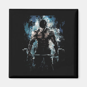 Weightlifting Muscle Gym Fitness Workout Strength  Magnet