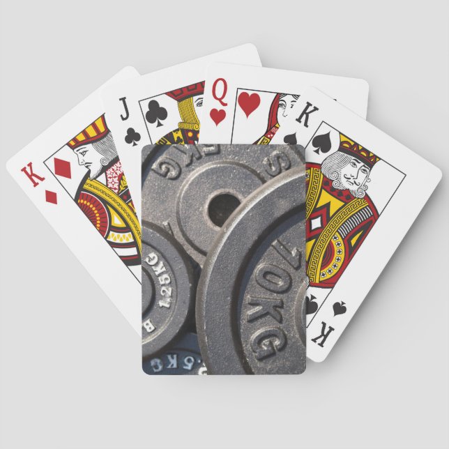 Weightlifting Plates Playing Cards (Back)