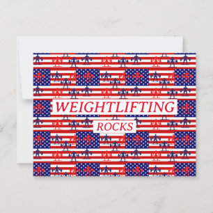 WEIGHTLIFTING  POSTCARD