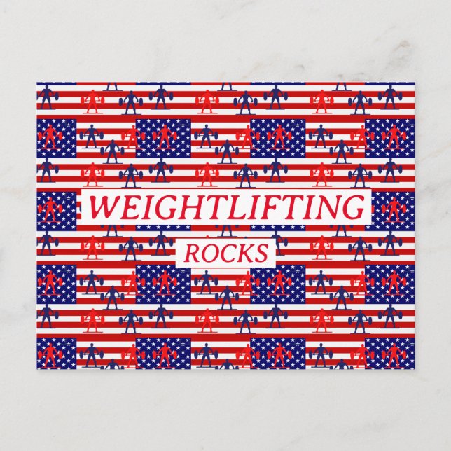 WEIGHTLIFTING  POSTCARD (Front)