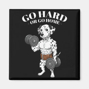 Weightlifting Quotes, Go Hard, Train Hard Bodybuil Magnet