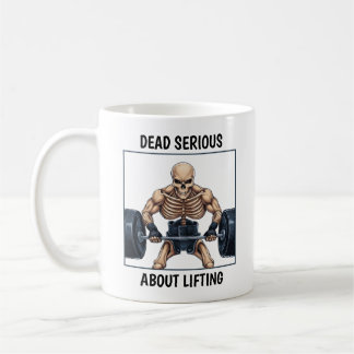 Weightlifting Skeleton Coffee Mug