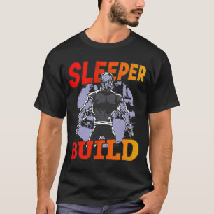 Weightlifting skinny but strong gym athlete sleepe T-Shirt
