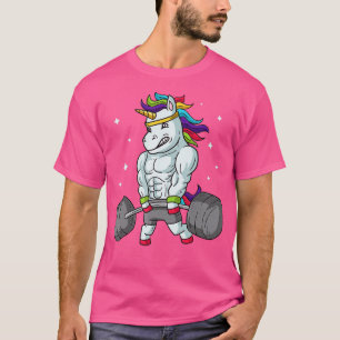 Weightlifting Unicorn  Funny Deadlift  Gym Gift  T-Shirt