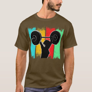 Weightlifting Women Vintage Strength Sport Weightl T-Shirt