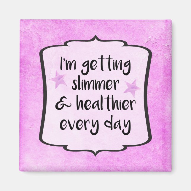 Weightloss Diet Success Motivation Award Magnet (Front)
